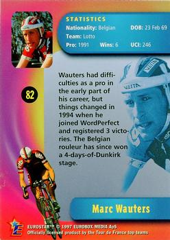 1997 Eurostar Tour de France #82 Marc Wauters Back